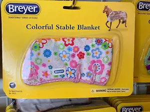 Accesorios para caballos modelo Breyer coloridas manta estable flores - Imagen 1 de 1