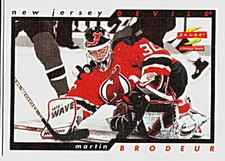 1996-97 SCORE GOLDEN BLADES #10 MARTIN BRODEUR New Jersey Devils Hockey Card
