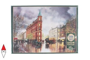 PUZZLE PAESAGGI COBBLE HILL CITTA FLAT IRON NEW YORK 1000 PZ - Foto 1 di 3