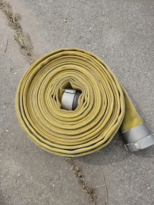 Fire Hose 100ft with RED HEAD 4-1/2” 4.5 NH Aluminum Fire Suction Hose Intake - Image 1 of 4