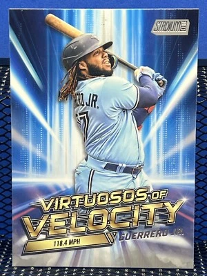 2023 Topps Stadium Club VLADIMIR GUERRERO JR Blue Jays Virtuosos Of Velocity - Image 1 of 2
