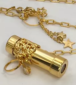 Kaleidoscope Pendant Gold Color Aurora Goods Star Cute Charm Japanese Very Rare - Picture 1 of 7