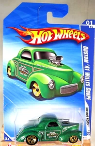 2010 Hot Wheels Kmart #139 HW Hot Rods 1/10 CUSTOM '41 WILLYS COUPE Green wGld5s - Picture 1 of 5
