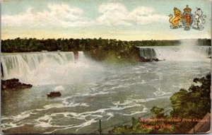 General View of FALLS from Canada NIAGARA FALLS c1912 waterfall Postcard - Picture 1 of 2