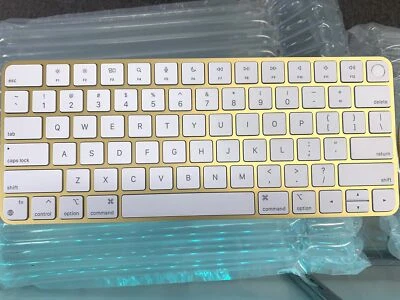 Genuine Apple magic keyboard with Touch ID for M1 Macs YELLOW A2449 Very Nice - Image 1 of 4