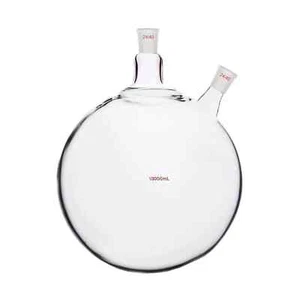 10000ml 24/40 2-Neck Round Bottom Glass Flask 10L Two Necks Lab Chemistry Bottle - Picture 1 of 7