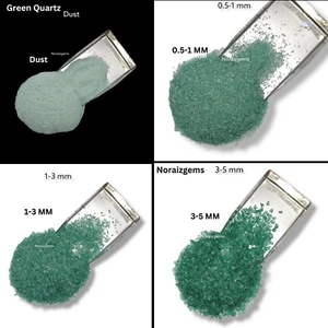 Crushed Green Hydro Quartz Gemstone Coarse Inlay Woodworking Healing Powder - Picture 1 of 32