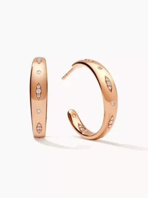 Tamara Comolli Creolen Gipsy  18KRG Diamantpavee 0,43ct 27mm E-GYP-HO-L UVP 7300 - Bild 1 von 3