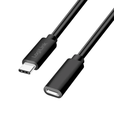 2m USB-C Verlängerung Verlängerungskabel Type-C Kabel Laden Schnelllader schwarz - Bild 1 von 4