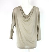 Drykorn Ladies Tunic Shirt Bibia Taupe Beige Oversize Cowl Neck New