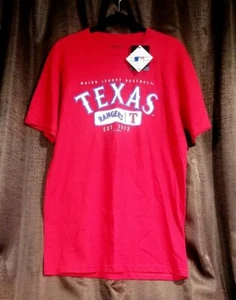 Camiseta Texas Rangers MLB Licencia Oficial, Roja, Talla Adulto Mediana Unisex - Imagen 1 de 7