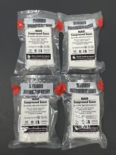 *4-Pack* North American Rescue NAR Flat Square Compressed Gauze - Exp 2029-2030