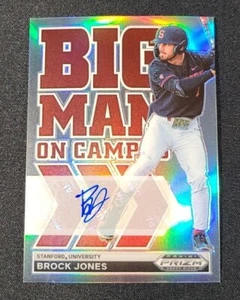 Brock Jones 2022 Panini Prizm Draft AUTO SILVER PRIZM BIG MAN ON CAMPUS #BMC-BJ - Picture 1 of 8