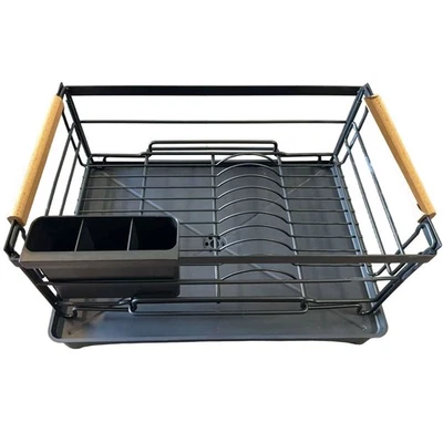 Estante de secado de platos de fregadero de acero inoxidable 16x10x9 Foto 1 de 4