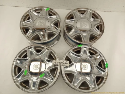 Комплект из 4 алюминиевых ободов колес Cadillac Eldorado 16x7 с 7 спицами хромированная отделка 95-02 - Изображение 1 из 4