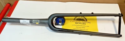 Horquilla de bicicleta de carbono eje pasante dirección cónico VAAST 27 cm con soportes de disco y cremallera Foto 1 de 4