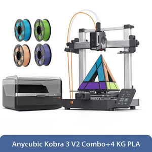 NEW Anycubic Kobra 3 V2 Combo 3D Printer Multicolor 255*255*260mm³+4KG PLA Sale - Picture 1 of 11