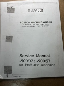Pfaff 900 Thread Trimming Service Manual For Pfaff 463, 318, , 418 - Picture 1 of 7