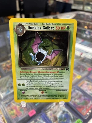 GERMAN Holo Foil Dark Dunkles Golbat 7/82 Team Rocket Set Pokemon Cards LP - Image 1 of 4