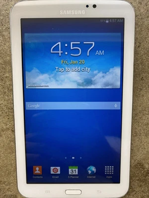 Samsung Galaxy Tab 3 SM-210R White 8GB Wifi Android Tablet - Image 1 of 4