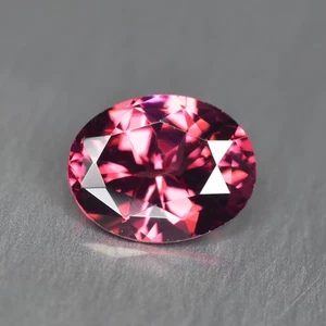 0,90Ct Oval_Supreme 100% Natürlicher Rosa Rhodolith Granat_Tansania - Bild 1 von 1