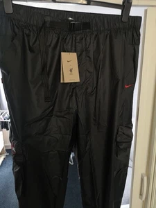 LFC Liverpool Fc Nike Men's 24/25 Tech Woven Pants Black & Gym Red Size Xl BNWT - Picture 1 of 8