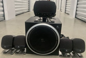 Logitech Z-640 5.1 Dolby Speaker Surround Sound System Tested and Working - Picture 1 of 8