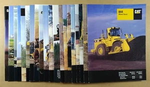 1990er Jahre Caterpillar CAT Heavy Equipment 20 Broschüren Konvolut - Bild 1 von 21