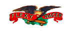 FLEXY RACER  DECAL, RACER AND EAGLE  ONLY WATER SLIDE LASER PRINTED