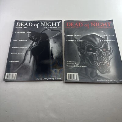 Lot of 2 Dead Of Night Magazine #10 11 Best Time Worst Nightmares - Image 1 of 4