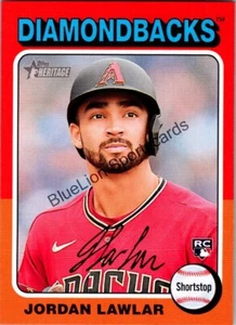 2024 Topps Heritage #429 Jordan Lawlar (RC) - Picture 1 of 2
