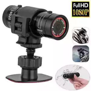 Mini Sport Action Sports Camera Flashlight Helmet Full HD 1080P Video Waterproof - Picture 1 of 14