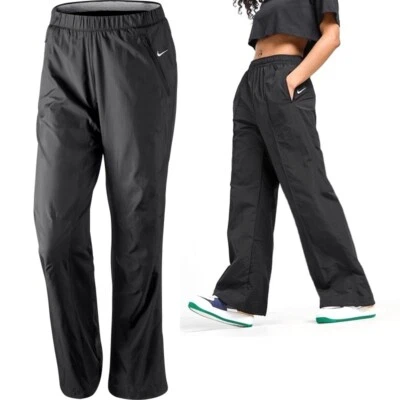 Nike Donna Pantaloni da Ginnastica Sport Tuta Corsa Palestra Grigio Nero 36 S - Immagine 1 di 4