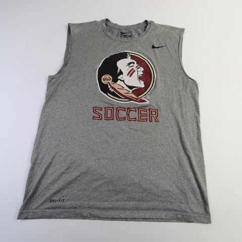 Florida State Seminoles Nike Dri-Fit Sleeveless Shirt Men's Gray Used Cover