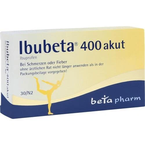 BETAPHARM ARZNEIMITTEL GMBH IBUBETA 400 akut Filmtabletten 30 St PZN 16225333