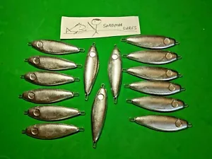 15 - 1.5 OZ SHAD Fishing Jigging Casting Lead Slab Spoon Lures Fresh Saltwater - Picture 1 of 3