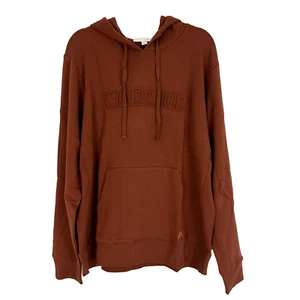 SPIRITUAL GANGSTER Warrior Classic Hoodie XXL Sweatshirt Rust Brown Oversized A3 - Picture 1 of 6