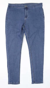 Quiz Womens Blue Cotton Blend Skinny Jeans Size W34 L27 - Picture 1 of 12