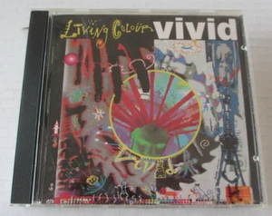 LIVING COLOUR- VIVID DEBUT CD 1988 80s HAIR METAL GLAM ROCK POISON LIVING COLOR - Picture 1 of 7