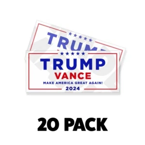 PACK 20 de vinilo de 9 pulgadas de ancho de Trump Vance 2024 Make America Great Again - Imagen 1 de 6