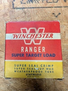 Vintage Shotgun Shell Box 12 GAUGE  Winchester Ranger Target Load Empty - Picture 1 of 9