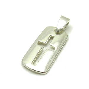 Sterling Silver Pendant Cross Solid Hallmarked 925 Handmade Nickel Free - Picture 1 of 2