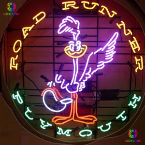Neu 24x24 Road Runner Super Bird Plymouth Autohändler Garage echtes NEONLICHTSCHILD - Bild 1 von 3