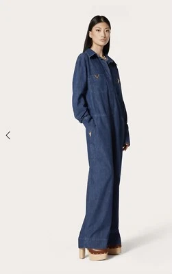 Valentino Blue Denim jumpsuit- With Tags- RRP5,200 AUD - Image 1 of 4