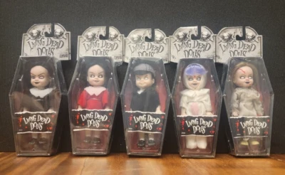 2001 Mezco Toys Mini Living Dead Dolls Series 90000 - Set of 5 - New!