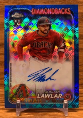 JORDAN LAWLAR Blue /150 Logofractor Autograph Rookie | 2024 Topps Chrome - Image 1 of 2