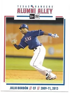 Cartolina Texas Rangers New Era Alumni Alley Team Emessa Julio Borbon SGA - Foto 1 di 1