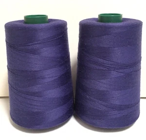 American & Efird Perma Core Thread Tex 40 2 Cone Lot 6000 yds Venetian Blue NEW - Picture 1 of 4