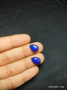 Lapis Lazuli Pear Cabochon 14x10mm Deep Blue Jewelry Stone - Picture 1 of 4