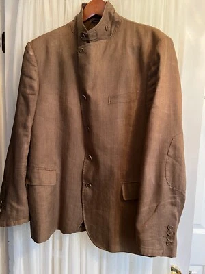 Chaqueta Blazer John Varvatos Mainline Collection Olive Hombre Convertible Gradiente Foto 1 de 4